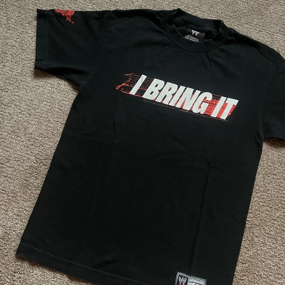 VTG 00’s / Y2K WWE The Rock “I Bring It” Black Tee - Picture 4 of 5